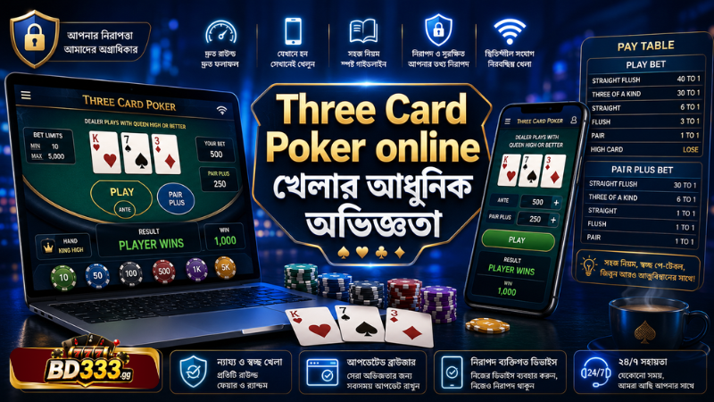 Three Card Poker online